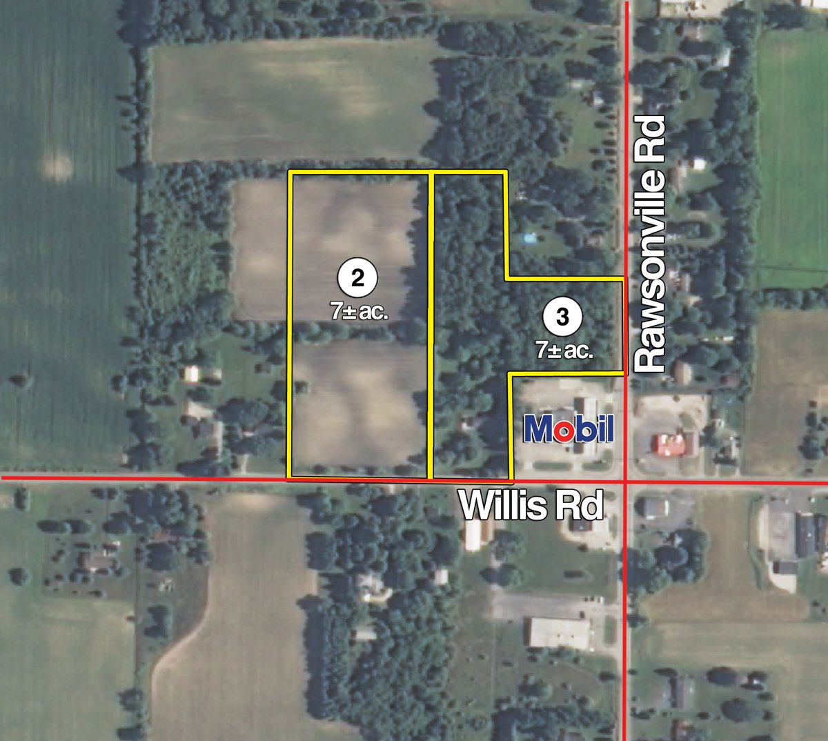 Tract map - 703+/- Acres in 5 Tracts \ 615+/- Acres Timber and Hunting Land in Michigan's U.P.